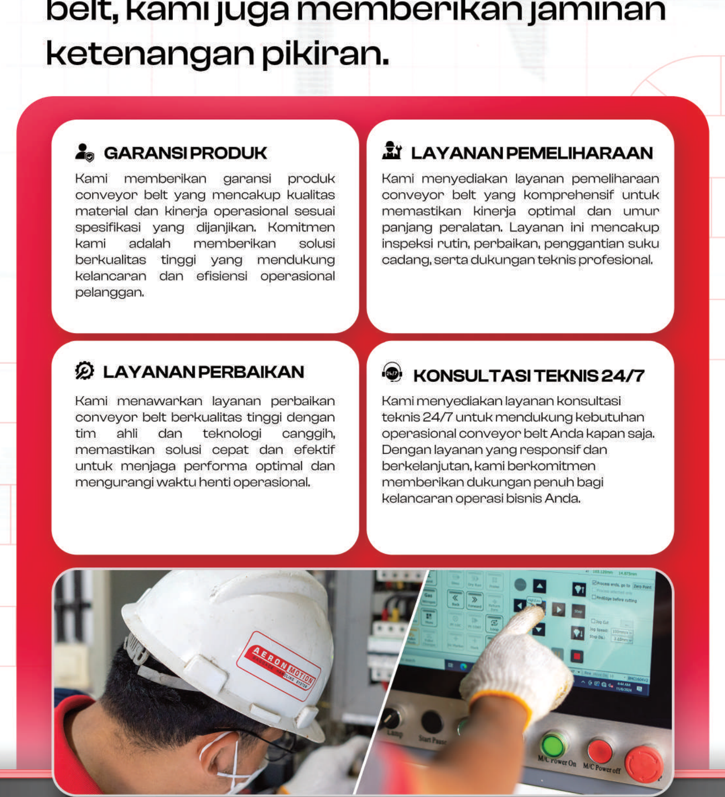 Dukungan Purna Jual AeronMotion